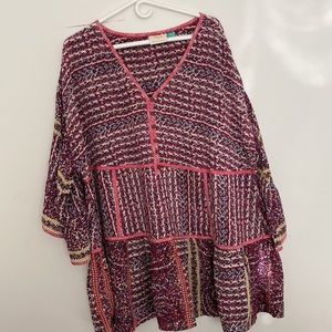 Anthropology silk tunic by Maeve
